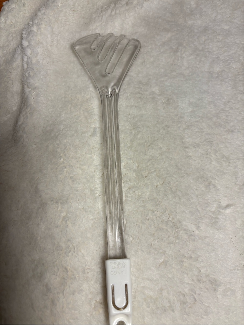 Vintage Pampered Chef 3-Way Clear Acrylic Salad Tongs Set 2569 Tango Clip